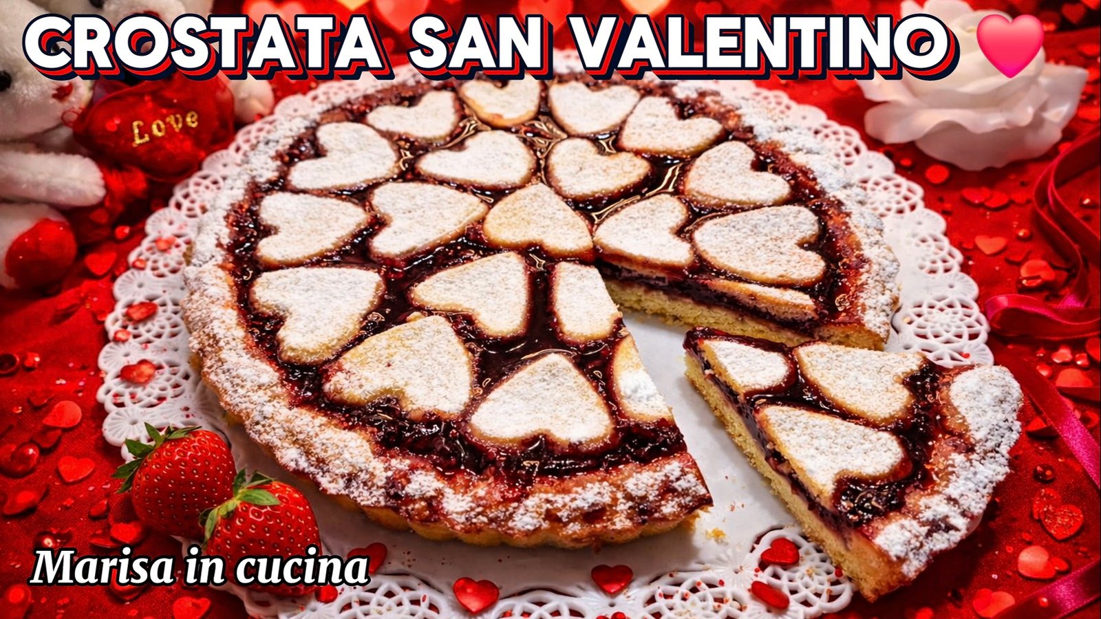 CROSTATA SAN VALENTINO CON FROLLA PUGLIESE SENZA BURRO